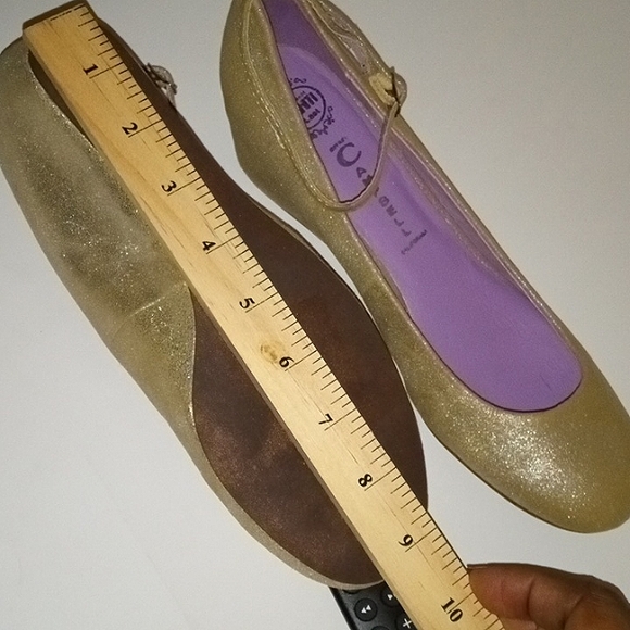 Jeffrey Campbell Handmade Tahiti Last Gold Glitter Wedge size 8 - Picture 6 of 16